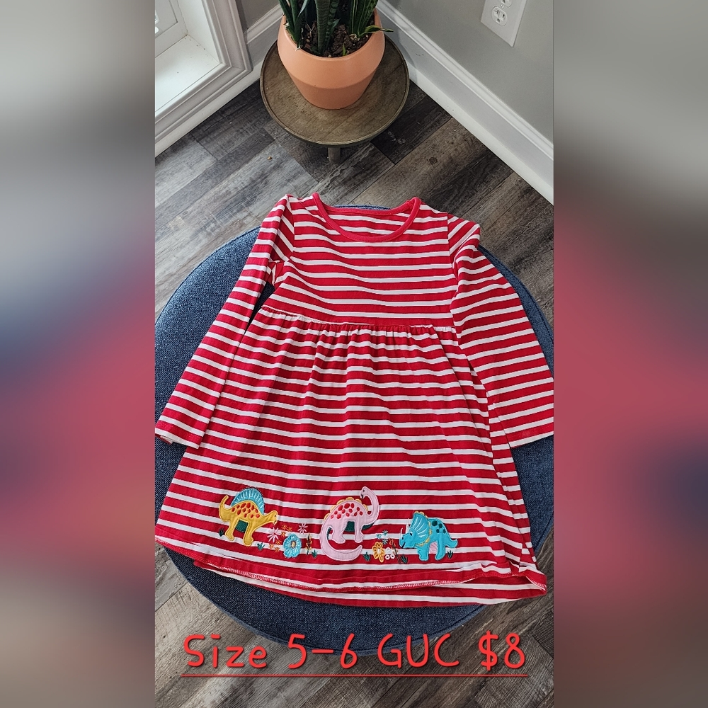 Red dinosaur dress